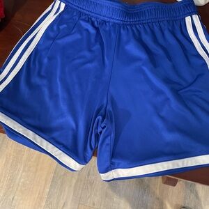 adidas Royal Blue Shorts with White Accents